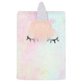 Home unicorn furry A5 notebook - British product