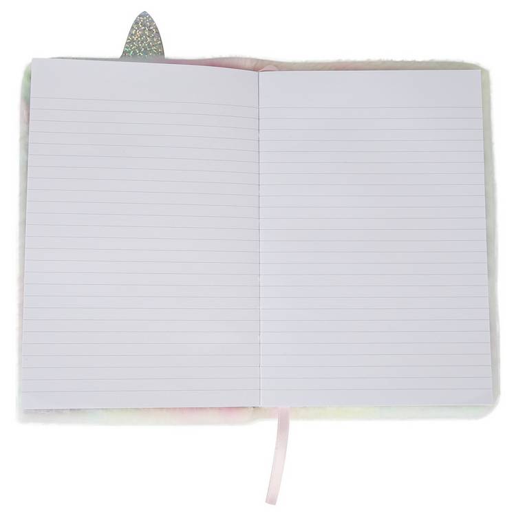 Home unicorn furry A5 notebook - British product