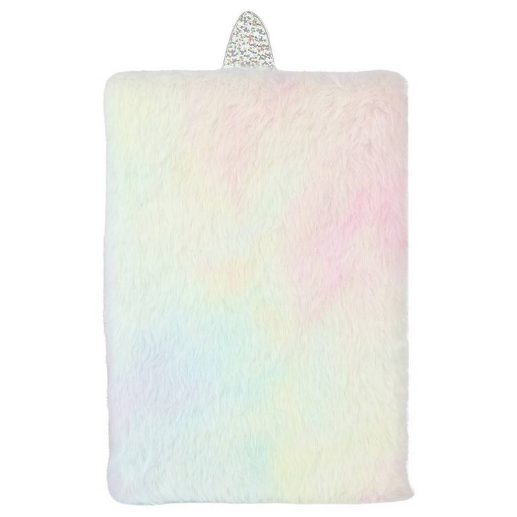 Home unicorn furry A5 notebook - British product
