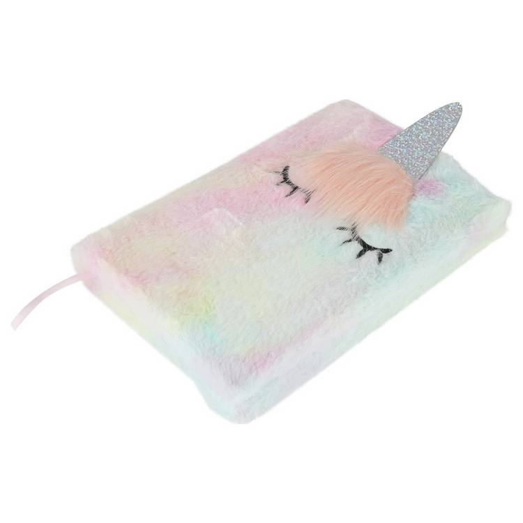Home unicorn furry A5 notebook - British product
