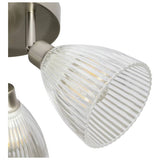 Argos Home steel 3-light ribbed spotlights chrome - British brand