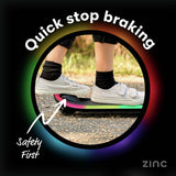 Zinc 3 wheel scooter for kids black adjustable height (British brand)