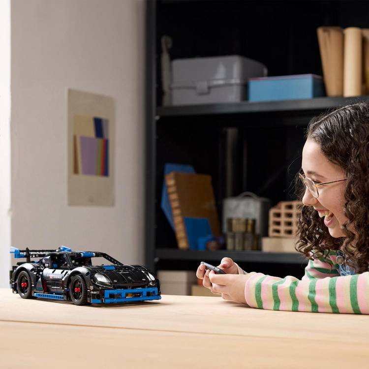 LEGO Technic Porsche GT4 e-Performance race car toy, imported from the UK