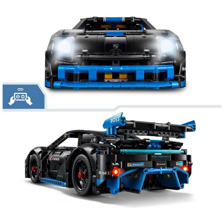 LEGO Technic Porsche GT4 e-Performance race car toy, imported from the UK