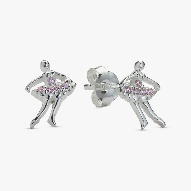 Revere sterling silver ballerina stud earrings 9.7mm - British product
