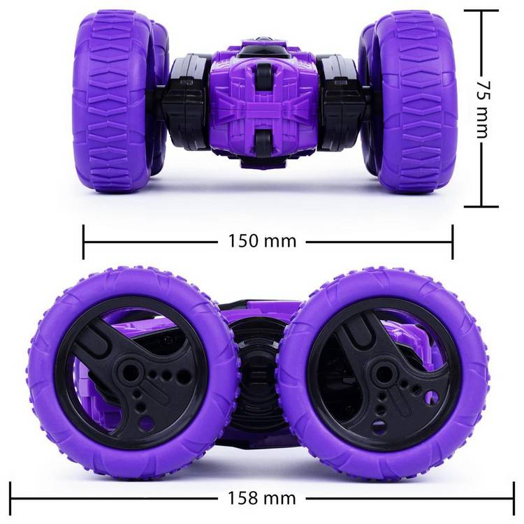 CMJ RC stunt car purple 1:24 scale - British product