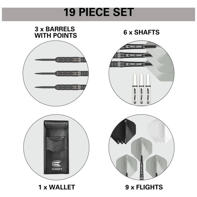 Target Ares 22g tungsten darts set, UK version