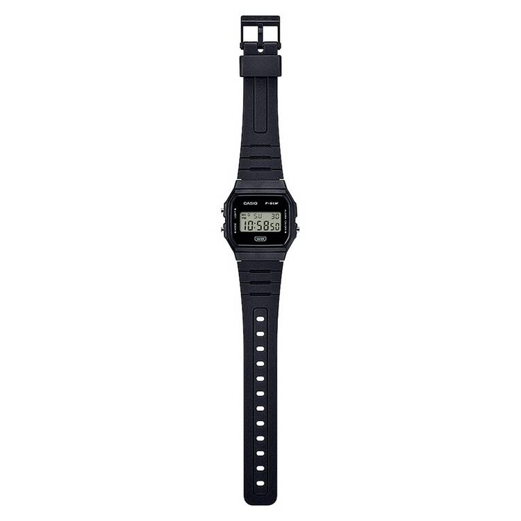 Casio classic black strap digital watch (British brand)