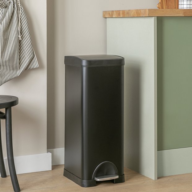 Habitat pedal bin black 30 litre (British brand)