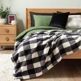 Argos Argos Home Printed Fleece Check Throw Mono 125x150cm- Buy online at McGrocer