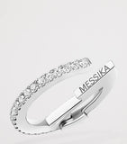 Messika Gatsby white gold diamond ear cuff 0.14ct, UK version