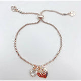 Lipsy pink floral watch and bracelet set 39mm - British product