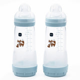 MAM baby bottles 2 pack blue 320ml, UK version