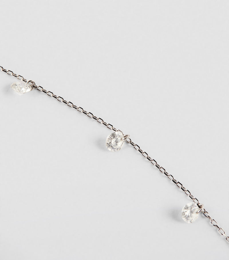 Persée white gold diamond Danaé necklace - British product