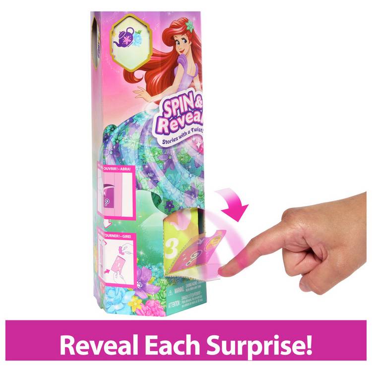 Disney Princess Ariel Spin & Reveal doll, imported from the UK