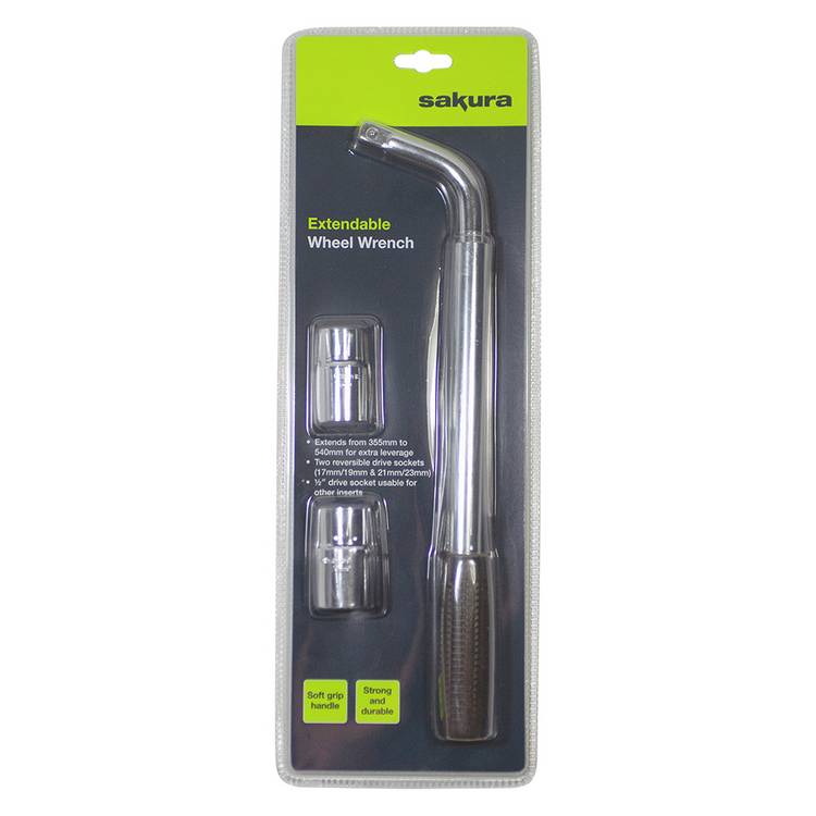 Sakura extendable wheel wrench telescopic handle (British brand)
