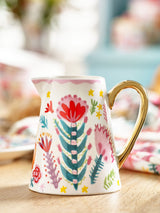 Next Lucy Tiffney Multi Floral Stoneware Milk Jug- Buy online at McGrocer