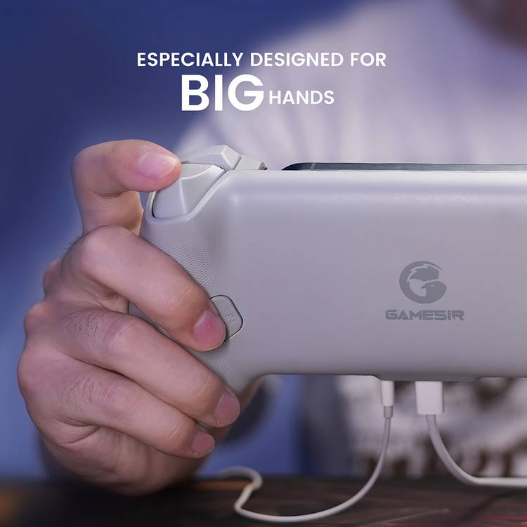 GameSir G8 Galileo grey mobile gaming controller, imported from the UK
