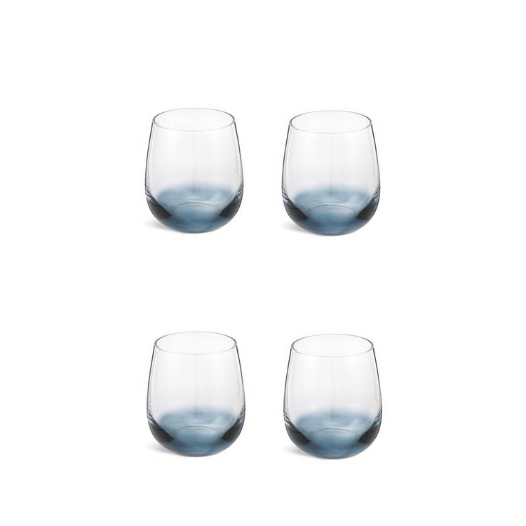Habitat tumbler glasses set of 4 dark blue gradient - British product