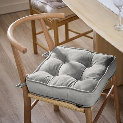 Argos Habitat Velvet Mix Pack of 2 Seat Cushions - Natural- Buy online at McGrocer