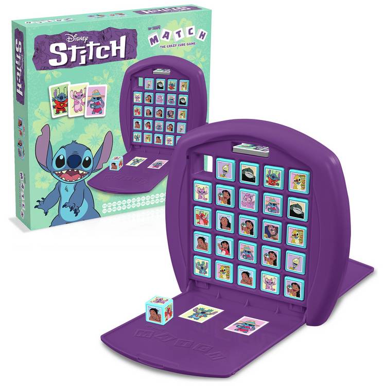 Disney Stitch Top Trumps Match game cube format (British brand)