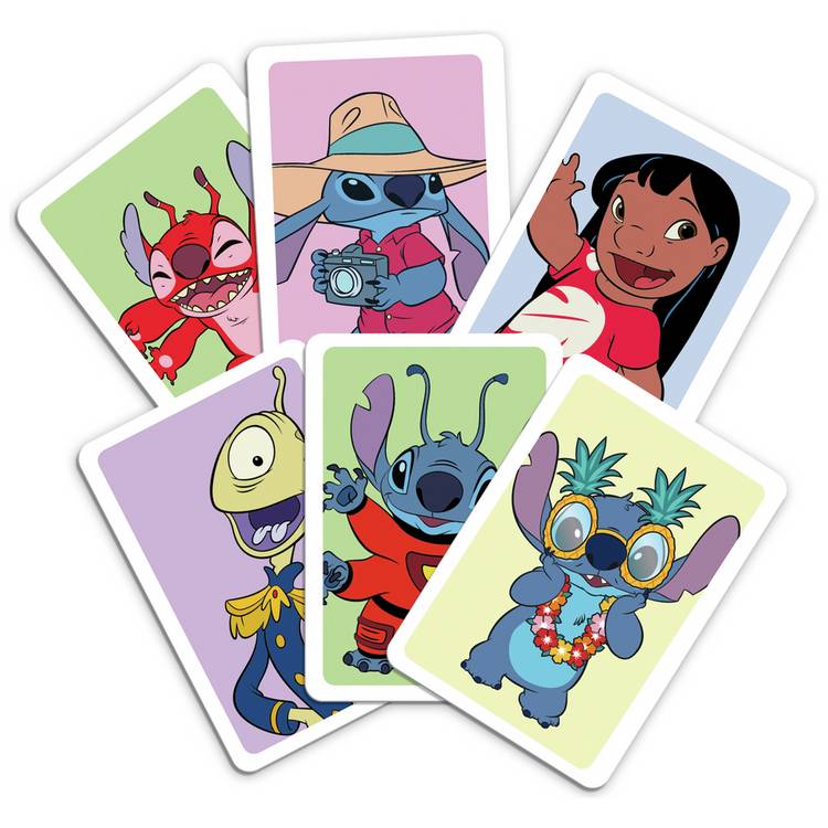 Disney Stitch Top Trumps Match game cube format (British brand)