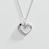 Argos Revere Sterling Silver Diamond Heart Open Pendant Necklace 47.81cm- Buy online at McGrocer