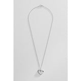 Revere sterling silver diamond heart open pendant necklace (British brand)