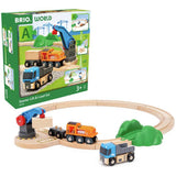 Argos BRIO Starter Lift and Load Wooden Toy Train Set 26.5cm- Buy online at McGrocer