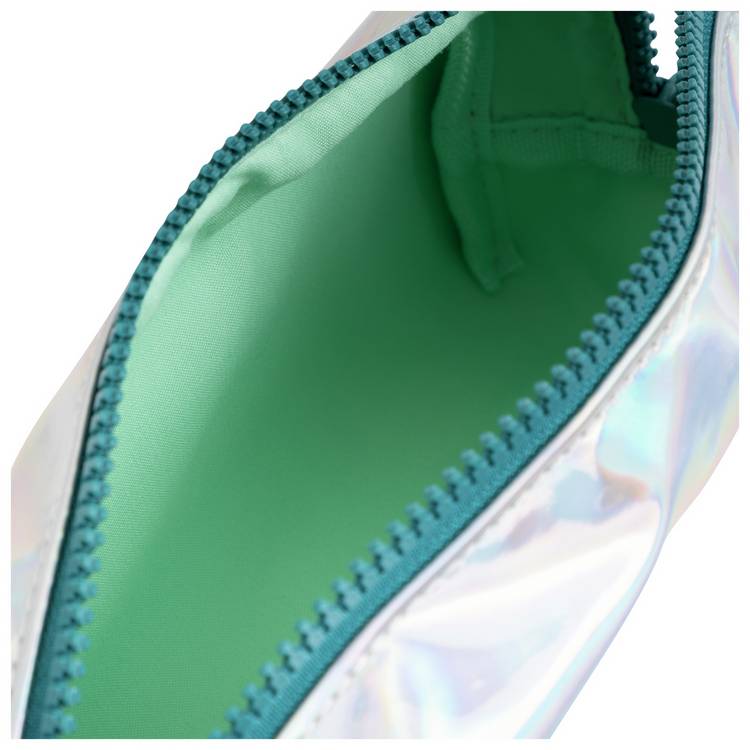 Home Sound Waves iridescent pencil case with teal zip - British product