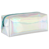 Home Sound Waves iridescent pencil case with teal zip - British product