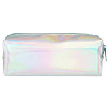 Home Sound Waves iridescent pencil case with teal zip - British product