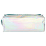 Home Sound Waves iridescent pencil case with teal zip - British product