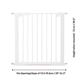 BabyDan Premier pressure fit safety gate white 73cm (British brand)