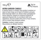 Wax Lyrical Herb Garden candle (British brand)