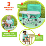 Bright Starts portable feeding booster seat Teal - British product