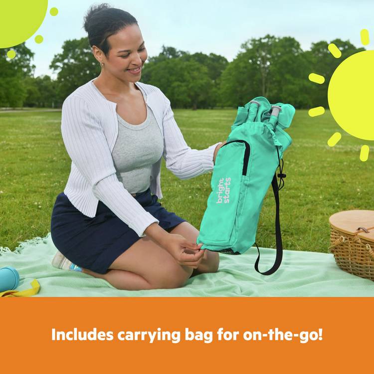 Bright Starts portable feeding booster seat Teal - British product