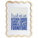 Habitat Wavy Natural Wooden picture frame 30x42cm - British product