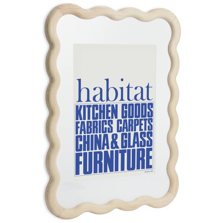 Habitat Wavy Natural Wooden picture frame 30x42cm - British product