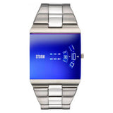 Argos STORM New Remi Square Stainless Steel Blue Dial Watch- Buy online at McGrocer