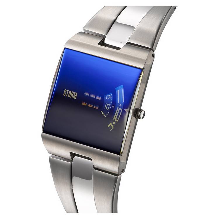 STORM New Remi Square watch blue dial stainless steel, imported from the UK