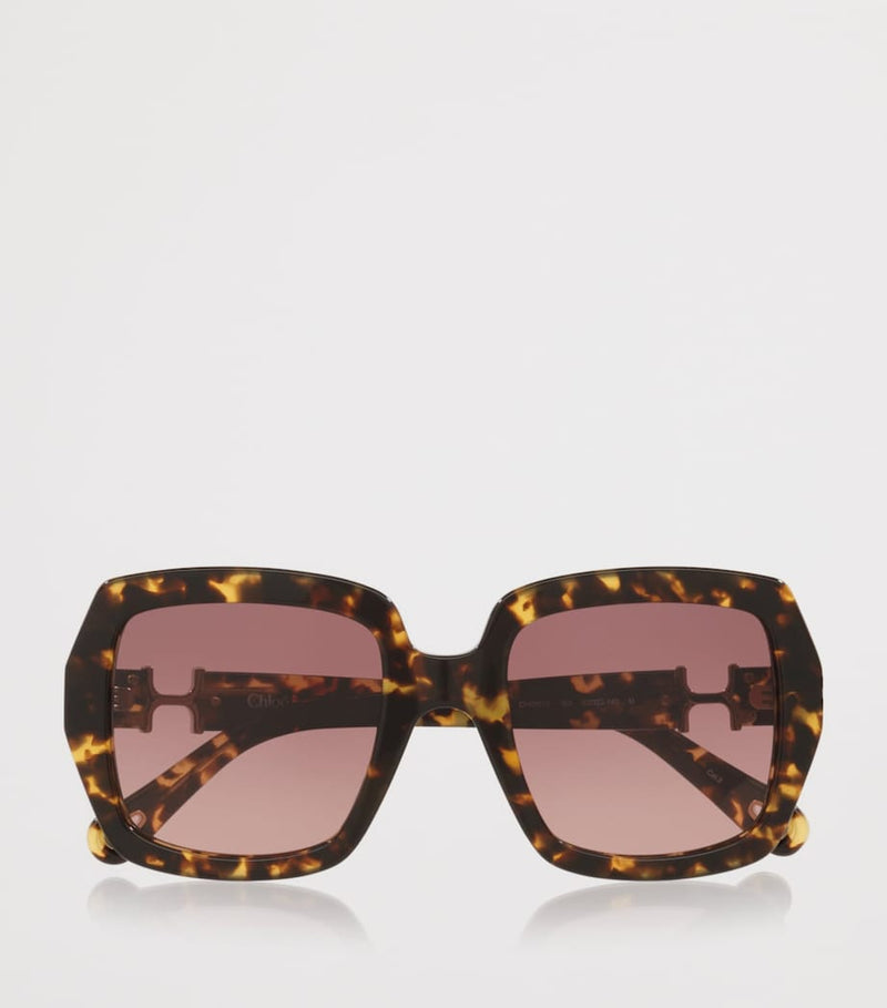 Chloé CH0301S rectangle acetate sunglasses, UK version