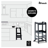 Hauck Montessori learning tower in black, UK version