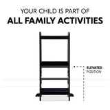 Hauck Montessori learning tower in black, UK version