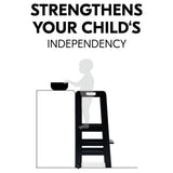 Hauck Montessori learning tower in black, UK version