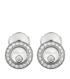 Chopard Happy Diamonds pavé earrings white gold, UK version