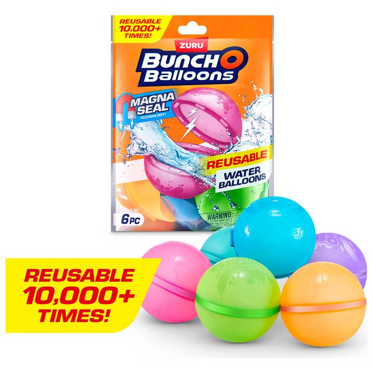 Bunch O Balloons reusable water balloons 6 pack, imported from the UK