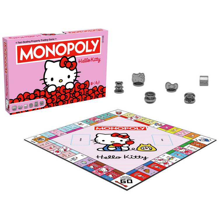 Hello Kitty Monopoly board game with Sanrio design, UK version