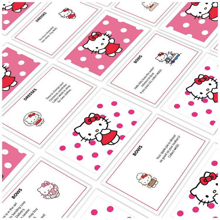 Hello Kitty Monopoly board game with Sanrio design, UK version