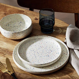 Argos Habitat Reactive Speckle White 12 Piece Stoneware Dinner Set- Buy online at McGrocer